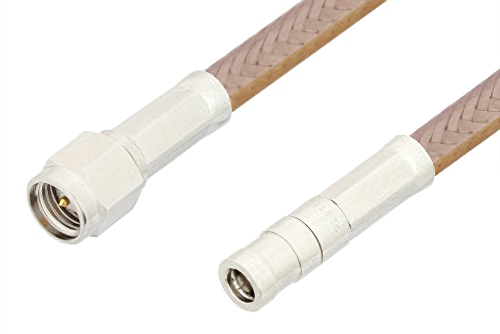 SMA Male to SMB Plug Cable Using RG400 Coax, RoHS