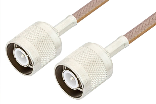 SC Male to SC Male Cable 36 Inch Length Using RG400 Coax, RoHS