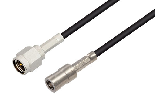 SMA Male to SMB Plug Cable 60 Inch Length Using PE-B100 Coax