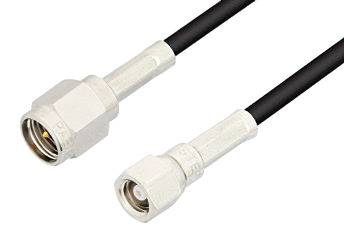 SMA Male to SMC Plug Cable 18 Inch Length Using PE-B100 Coax