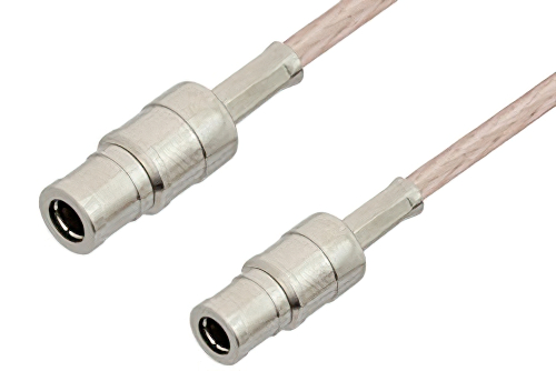 75 Ohm Mini SMB Plug to 75 Ohm Mini SMB Plug Cable Using 75 Ohm RG179 Coax, RoHS