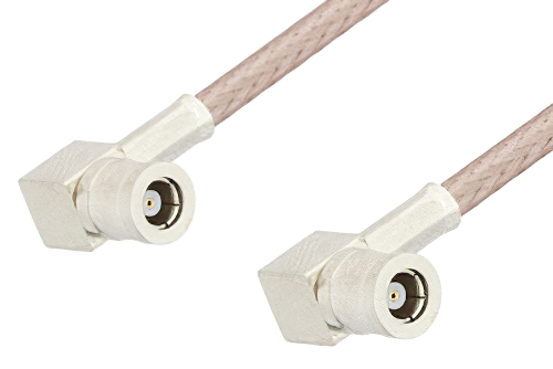 75 Ohm Mini SMB Plug Right Angle to 75 Ohm Mini SMB Plug Right Angle Cable Using 75 Ohm RG179 Coax