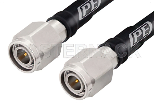 TNC Male to TNC Male Low Loss Test Cable 200 CM Length Using PE-P142LL Coax, RoHS