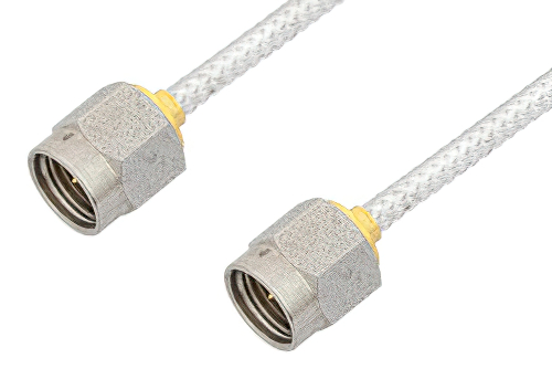 2.92mm Male to 2.92mm Male Cable 18 Inch Length Using PE-SR405FL Coax