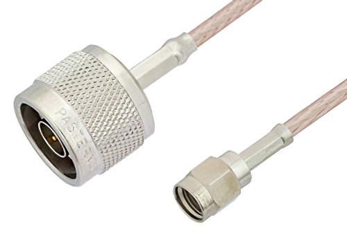 Reverse Polarity SMA Male to N Male Cable 60 Inch Length Using RG316 Coax