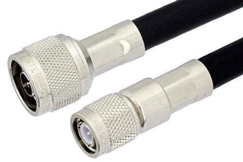N Male to TNC Male Cable 36 Inch Length Using PE-C400 Coax
