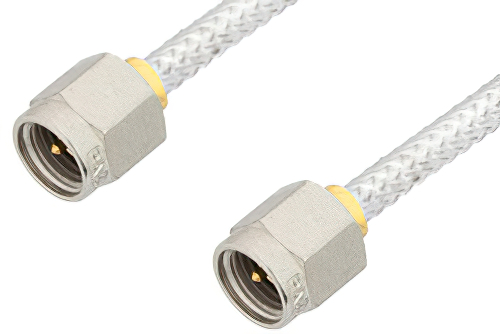 SMA Male to SMA Male Cable 12 Inch Length Using PE-SR402FL Coax