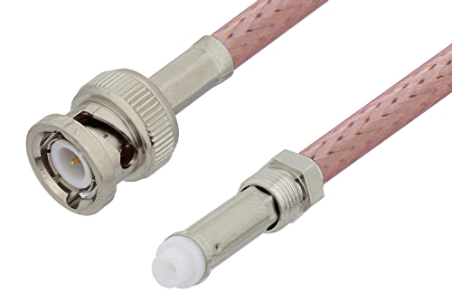 FME Jack to BNC Male Cable 24 Inch Length Using RG142 Coax