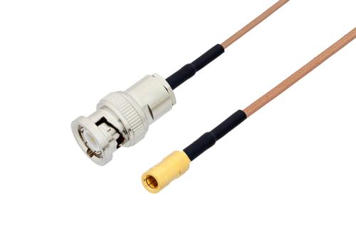 BNC Male to SSMB Jack Cable Using RG178 Coax with HeatShrink
