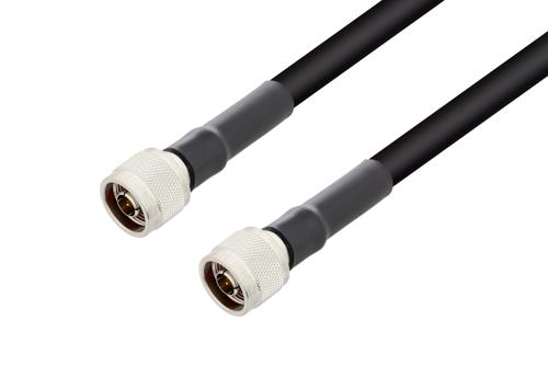 N Male to N Male Cable Using RG213 Coax with HeatShrink