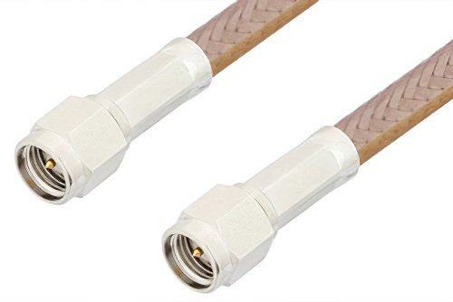 SMA Male to SMA Male Cable 24 Inch Length Using RG400 Coax