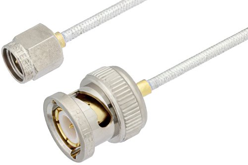 SMA Male to BNC Male Cable Using PE-SR405FL Coax