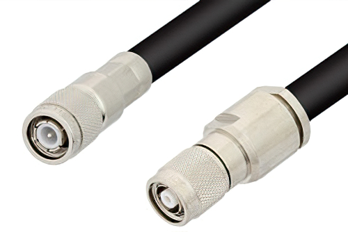 TNC Male to Reverse Polarity TNC Male Cable 12 Inch Length Using PE-B405 Coax