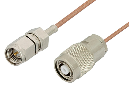SMA Male to Reverse Polarity TNC Male Cable Using RG178 Coax