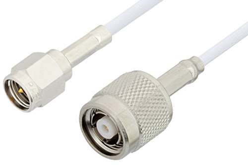 SMA Male to Reverse Polarity TNC Male Cable 36 Inch Length Using RG188 Coax