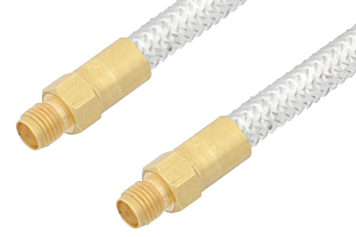 SMA Female to SMA Female Cable 6 Inch Length Using PE-SR401FL Coax