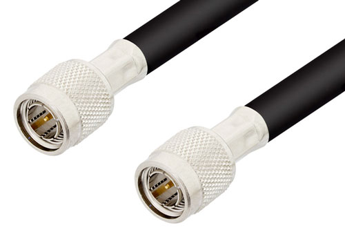 75 Ohm TNC Male to 75 Ohm TNC Male Cable 24 Inch Length Using 75 Ohm RG6 Coax