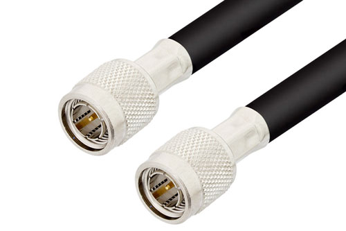75 Ohm TNC Male to 75 Ohm TNC Male Cable 72 Inch Length Using 75 Ohm RG6 Coax, RoHS