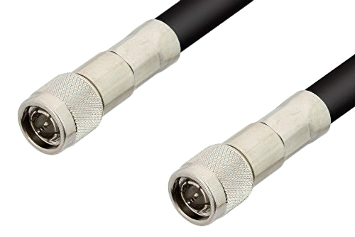 75 Ohm TNC Male to 75 Ohm TNC Male Cable 48 Inch Length Using 75 Ohm RG11 Coax, RoHS
