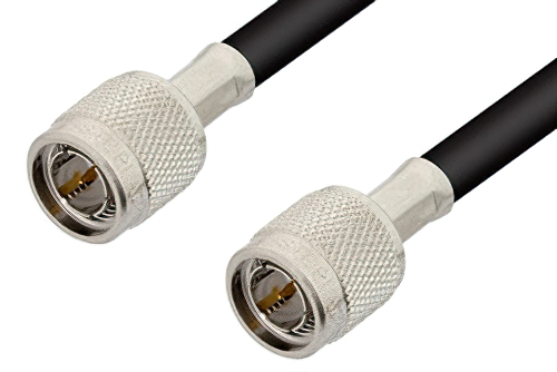75 Ohm TNC Male to 75 Ohm TNC Male Cable 24 Inch Length Using 75 Ohm RG59 Coax
