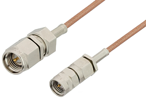 SMA Male to Reverse Thread SMA Male Cable 60 Inch Length Using RG178 Coax, RoHS
