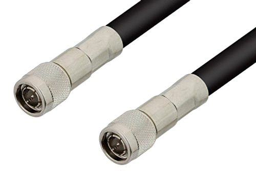 75 Ohm TNC Male to 75 Ohm TNC Male Cable 48 Inch Length Using 75 Ohm RG216 Coax , LF Solder