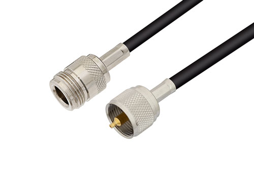 N Female to UHF Male Cable Using RG223 Coax