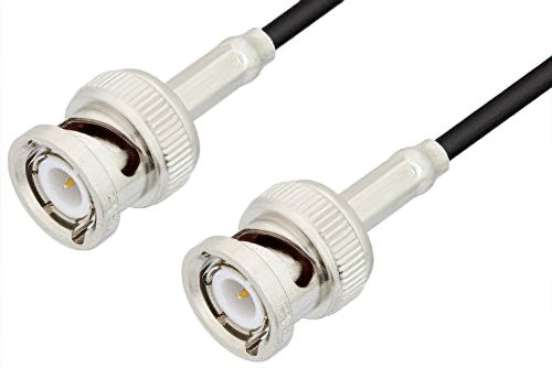 BNC Male to BNC Male Cable 108 Inch Length Using RG174 Coax