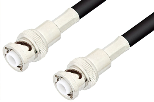 MHV Male to MHV Male Cable 72 Inch Length Using 75 Ohm RG59 Coax, RoHS