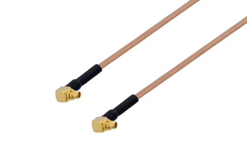 MMCX Plug Right Angle to MMCX Plug Right Angle Cable Using RG178 Coax with HeatShrink
