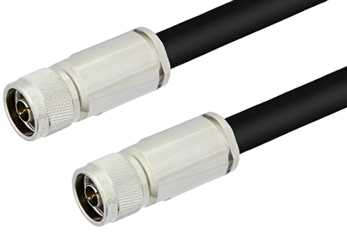 N Male to N Male Cable 24 Inch Length Using PE-C500 Coax