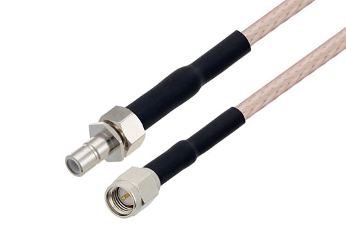 SMA Male to SMB Jack Cable Using RG316-DS Coax with HeatShrink