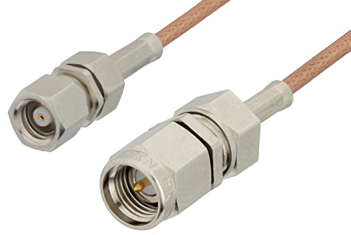 SMA Male to SMC Plug Cable 12 Inch Length Using RG178 Coax