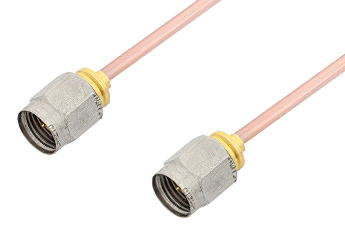 2.4mm Male to 2.4mm Male Cable 36 Inch Length Using RG405 Coax, RoHS