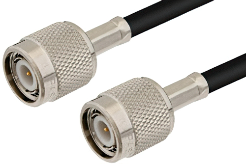 TNC Male to TNC Male Cable 12 Inch Length Using RG8X Coax