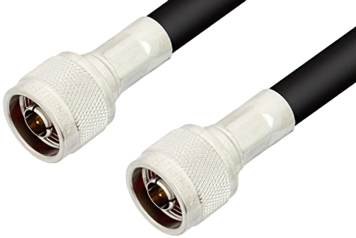 N Male to N Male Cable 60 Inch Length Using RG8 Coax