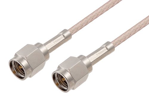 SMA Male to SMA Male Cable 6 Inch Length Using RG316 Coax