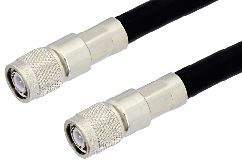TNC Male to TNC Male Cable 12 Inch Length Using PE-C400 Coax