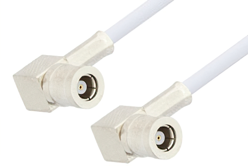 SMB Plug Right Angle to SMB Plug Right Angle Cable 60 Inch Length Using RG188 Coax