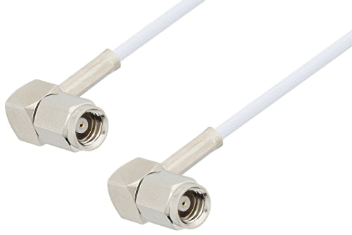 SMC Plug Right Angle to SMC Plug Right Angle Cable 48 Inch Length Using RG196 Coax