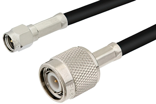 SMA Male to TNC Male Cable 60 Inch Length Using PE-C195 Coax