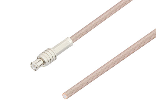 MCX Plug to Straight Cut Lead Cable Using RG316 Coax