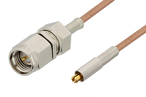 SMA Male to MC-Card Plug Cable 36 Inch Length Using RG178 Coax