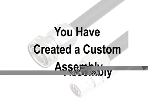 75 Ohm N Male to 75 Ohm N Male Cable Using 75 Ohm RG6 Coax