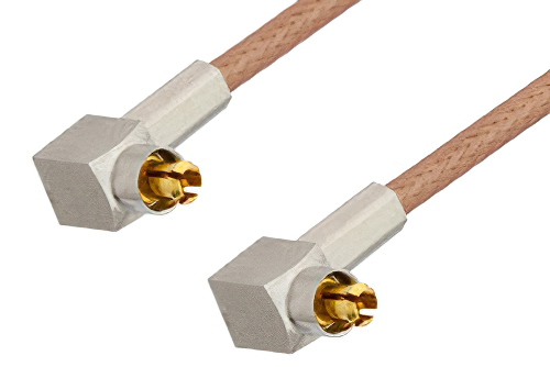 MC-Card Plug Right Angle to MC-Card Plug Right Angle Cable 36 Inch Length Using RG178 Coax