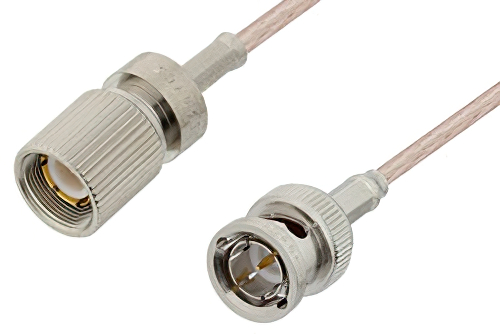 75 Ohm 1.6/5.6 Plug to 75 Ohm BNC Male Cable Using 75 Ohm RG179 Coax, RoHS