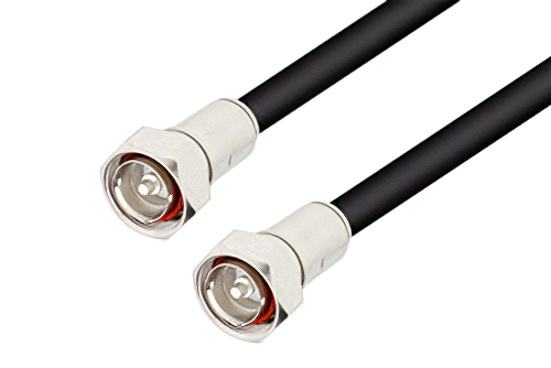 7/16 DIN Male to 7/16 DIN Male Cable Using RG217 Coax, RoHS