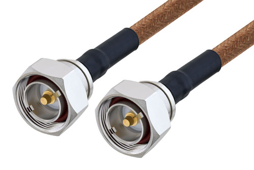 7/16 DIN Male to 7/16 DIN Male Cable 48 Inch Length Using RG225 Coax