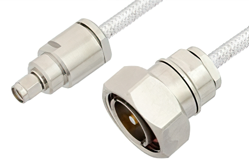 SMA Male to 7/16 DIN Male Cable Using PE-SR401FL Coax
