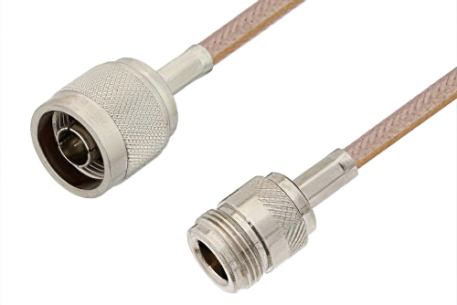 N Male to N Female Cable Using RG400 Coax